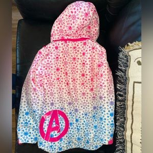 Marvel avengers girls 10/12 snow coat
